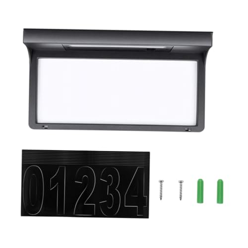 Tofficu 1 Satz Solar Hausnummernschild LED Wasserdichte Außenbeleuchtung für Garten und Einfahrt Solarlicht für Hausnummern Installieren Langlebig PC Material Lösung für Bessere Tofficu 1 Satz Solar Hausnummernschild LED Wasserdichte Außenbeleuchtung für Garten und Einfahrt Solarlicht für Hausnummern Installieren Langlebig PC Material Lösung für Bessere von Tofficu