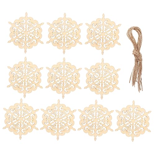 Tofficu 1 Satz Weihnachtsschneeflocken Dekorationen Weihnachtliche Hängende Wirbel Fenster Party Schneeflockenverzierung Ornament Holzausschnitte Holzhandwerk Hölzern 10 Stück Tofficu 1 Satz Weihnachtsschneeflocken Dekorationen Weihnachtliche Hängende Wirbel Fenster Party Schneeflockenverzierung Ornament Holzausschnitte Holzhandwerk Hölzern 10 Stück von Tofficu