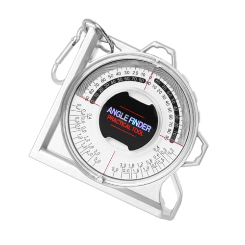 Tofficu 1 Stück Magnetischer Winkelmesser Tonhöhe Form Werkzeug Finder Messgerät Tragbar Messung Fase Multifunktionaler Winkelsucher Winkellehre Abs Silber von Tofficu