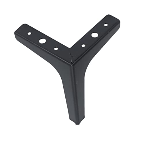 Tofficu 1 Stück Möbelbeine Bett Couch Heimwerken Ersatzbeine einstellbar Schrankfüße Bein für Möbel Tischbein unterstützt Möbelfüße aus Metall Füße für Möbel backen Black von Tofficu