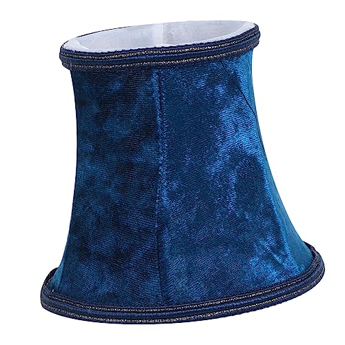 Tofficu 1 Stück Stoff Lampenschirm für Kronleuchter Tiefblaue Lampe mit Stilvollem Design Dekorative Lichtabdeckung für Wohnzimmer und Schlafzimmer Blendfrei und Langlebig von Tofficu