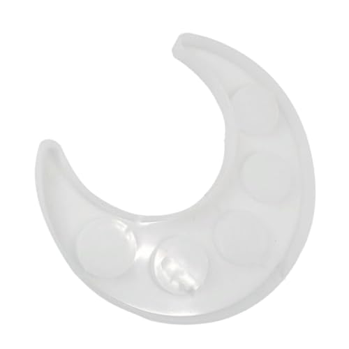 Tofficu 1 Stück Tablett Silikonform Halbmond Mond-untersetzer-form Harzform Kristall-epoxy-form Schalenform in Mondform Silikon-untersetzerform Selber Machen Kieselgel Weiß von Tofficu