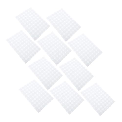 Tofficu 10 Blatt Doppelseitige Abnehmbare Runde Schaumstoff klebepunkte Selbstklebende Transparente Aufkleber für DIY basteln Partydekoration Sichere Haftung Kunststoff Metall Glas von Tofficu