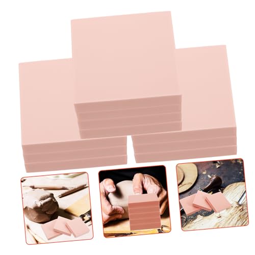 Tofficu 10 Stück Gravurblock Aus Gummi Buchstabenstempel Für Ton Stempelwerkzeuge Multifunktions-gummiblöcke Schnitzmaterial Selber Machen Schnitzgummi Selber Machen Rosa Radiergummi von Tofficu