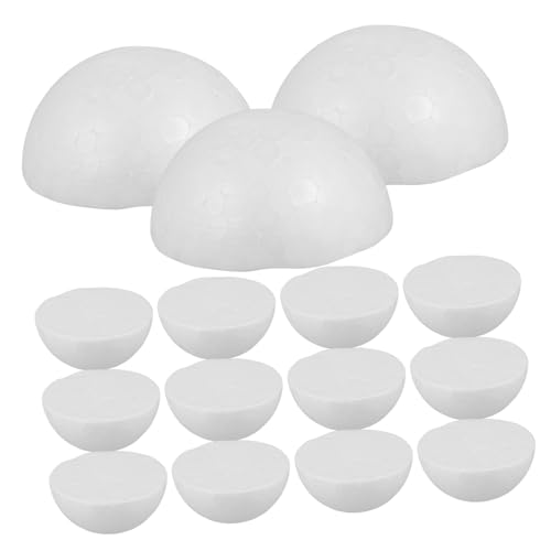 Tofficu 10 Stück Schaumstoffkugel DIY -Material Dekoration Weiße Schaumkugeln Styroporkugeln Für Kuchen Halbrunder Schaumstoffball Halbkugeln Polystyrolschaumform Handwerk Tofficu 10 Stück Schaumstoffkugel DIY -Material Dekoration Weiße Schaumkugeln Styroporkugeln Für Kuchen Halbrunder Schaumstoffball Halbkugeln Polystyrolschaumform Handwerk von Tofficu