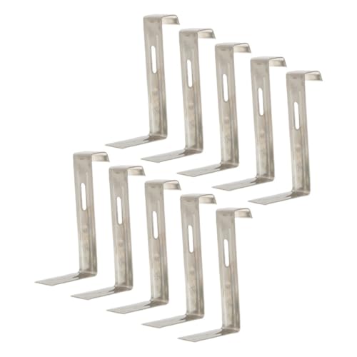 Tofficu 10 Stück Teiliges Dachziegel Clips aus Edelstahl Robuste Haken zur Befestigung und Fixierung von Dachziegeln Korrosionsbeständig Einfache Installation als Ersatzteile für von Tofficu