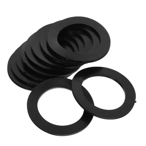 Tofficu 10 Stück Teiliges Gummidichtungen für Küchen Badabfluss Rutschfeste Dichtungsringe Einsetzbar Einfache Montage Wasserdichte Dichtung für Abflussrohre von Tofficu