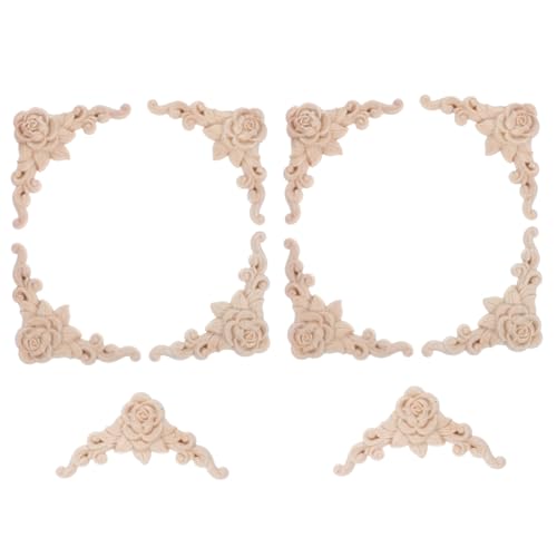 Tofficu 10 Stück Teiliges Holzapplikationen Unbemalt Geschnitzt Robuste Massivholz Ecke Dekoration für Möbel Tür Schrank Bett Stilvolle Europäische Ornamente für Stilvolle Heimrenovierung Tofficu 10 Stück Teiliges Holzapplikationen Unbemalt Geschnitzt Robuste Massivholz Ecke Dekoration für Möbel Tür Schrank Bett Stilvolle Europäische Ornamente für Stilvolle Heimrenovierung von Tofficu