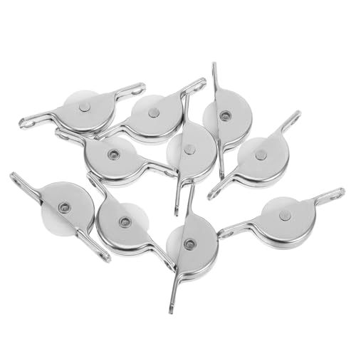 Tofficu 10 Stück Teiliges Kunststoff schiebetürrollen für Fenster und Türen Geräuscharm Langlebige Laufrollen für Kleiderschrank und Schiebeschienen Praktisches Zubehör für Reibungslosen von Tofficu