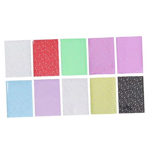 Tofficu 10 Stück Teiliges PVC Glitzerfolie Transparente Dünne DIY Bastelmaterialien für Taschen Koffer Schuhwerk Schmuck Flexible Selbstklebende Handwerksfolie Farblich Zufällige Farbe Tofficu 10 Stück Teiliges PVC Glitzerfolie Transparente Dünne DIY Bastelmaterialien für Taschen Koffer Schuhwerk Schmuck Flexible Selbstklebende Handwerksfolie Farblich Zufällige Farbe von Tofficu