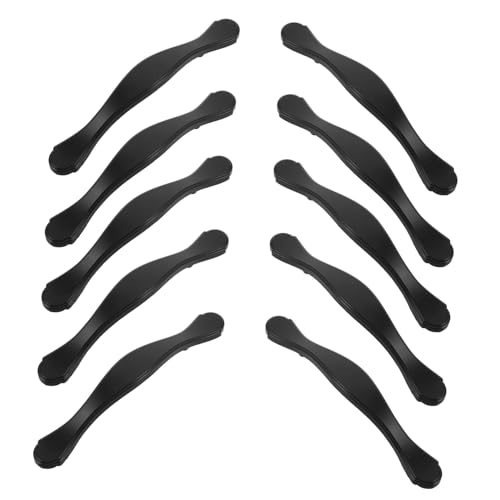 Tofficu 10 Stück Teiliges Schwarze Möbelgriffe aus Robustem Material Elegante Küchenschrank Schubladengriffe Vielseitig Einsetzbar für Badezimmer Küchenschränke Moderne Türgriffe für Tofficu 10 Stück Teiliges Schwarze Möbelgriffe aus Robustem Material Elegante Küchenschrank Schubladengriffe Vielseitig Einsetzbar für Badezimmer Küchenschränke Moderne Türgriffe für von Tofficu