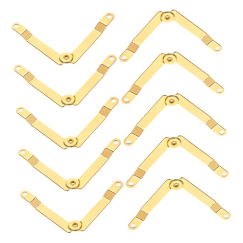Tofficu 10 Stück Teiliges Schwerlast Metall scharnier für Deckelstütze Robuste Eisenverbindung Einfach zu Montierende Klappdeckel halterung für Holzboxen Schmuckkästen Geschenkkartons Tofficu 10 Stück Teiliges Schwerlast Metall scharnier für Deckelstütze Robuste Eisenverbindung Einfach zu Montierende Klappdeckel halterung für Holzboxen Schmuckkästen Geschenkkartons von Tofficu