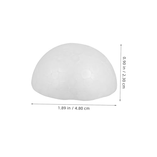 Tofficu 10 Stück Teiliges Styroporhalbkugeln Weiß DIY Bastelmaterial Polystyrol Schaum für Weihnachtskugeln Bemalen und Handwerk Partydekoration Kindergarten Geeignet von Tofficu