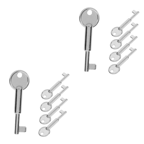 Tofficu 10 Teiliges Metall Notfall Tastenschlüssel für Not Schalter Robuste Reset Tasten für Effizientes Zurücksetzen von Notfallknöpfen Werkzeug für Sicherheitssysteme von Tofficu