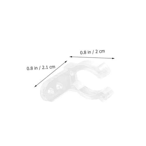 Tofficu 100 Stück LED Rohrhalter Silikon U Clips mit Schrauben Flexible Befestigungsklammern für Lichtschlauch Montage Langlebige Rohrschellen für Neon Leuchtstoffröhren Einfache von Tofficu