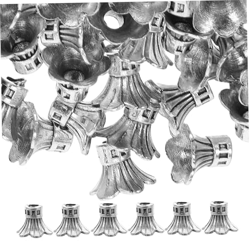 Tofficu 100 Stück Perlenkappen Für Halsketten Metall Blumenkappen Blumen Perlenkappen Endkappen Für Die Schmuckherstellung Blumenkappen Perlen Abstandshalter von Tofficu
