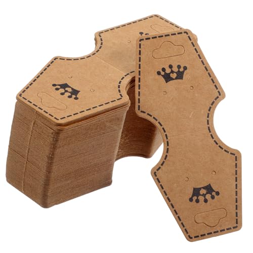Tofficu 100 Stück Schmuckdisplay Karten aus Robustem Kraftpapier mit Gestanzten Löchern für Halsketten Armbänder und Ohrringe Langlebig Leicht zur Schmuckpräsentation und Tofficu 100 Stück Schmuckdisplay Karten aus Robustem Kraftpapier mit Gestanzten Löchern für Halsketten Armbänder und Ohrringe Langlebig Leicht zur Schmuckpräsentation und von Tofficu
