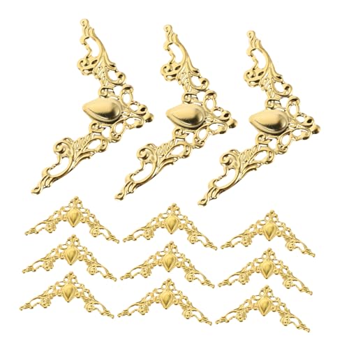 Tofficu 100 Stück Teiliges Metall Eckenschutz Vintage Stil Dekorative Buchecken aus Eisen DIY Schmuckschatullen Fotoalben Truhen Kantenschutz Einfach zu Montieren Langlebig und Vielseitig Tofficu 100 Stück Teiliges Metall Eckenschutz Vintage Stil Dekorative Buchecken aus Eisen DIY Schmuckschatullen Fotoalben Truhen Kantenschutz Einfach zu Montieren Langlebig und Vielseitig von Tofficu