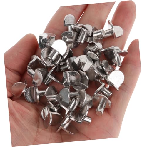 Tofficu 100 Stück Teiliges Regalstifte für Einlegeböden aus Stabile und Wackelfreie Kabinettstützen Shelf Pegs für Holzregale in Küchen und Möbelmöbeln von Tofficu