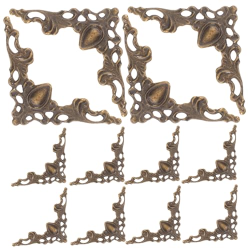 Tofficu 100 Stück Vintage Metall Dekorative Buchschutzecken Eckenschutz für Fotoalben Scrapbooking Menüs und Notizbücher Korrosionsbeständige Vintage Metall-eckbeschützer in Antikgrün Tofficu 100 Stück Vintage Metall Dekorative Buchschutzecken Eckenschutz für Fotoalben Scrapbooking Menüs und Notizbücher Korrosionsbeständige Vintage Metall-eckbeschützer in Antikgrün von Tofficu