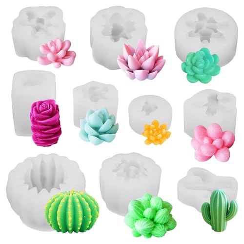Tofficu 10Pcs Silikonformen GießFormen HäUser, Kerzenformen Zum GießEn, GießFormen Gips, Raysin Formen, GießForm Silikon Zur Herstellung Von Duftkerzen Und Seifen Tofficu 10Pcs Silikonformen GießFormen HäUser, Kerzenformen Zum GießEn, GießFormen Gips, Raysin Formen, GießForm Silikon Zur Herstellung Von Duftkerzen Und Seifen von Tofficu