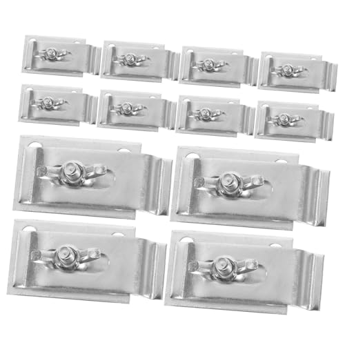 Tofficu 12 Sätze Edelstahl Unterbaubecken Clips Montageset Schwerlast Befestigungsklammern für Küchenspülen Rostfrei Langlebig Stabile Halterung für Waschbeckeninstallation und Reparatur Tofficu 12 Sätze Edelstahl Unterbaubecken Clips Montageset Schwerlast Befestigungsklammern für Küchenspülen Rostfrei Langlebig Stabile Halterung für Waschbeckeninstallation und Reparatur von Tofficu