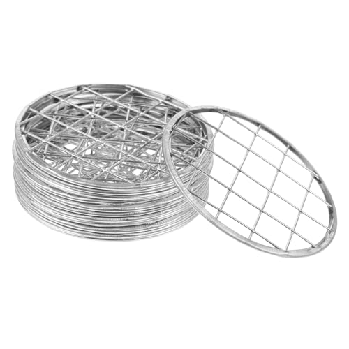 Tofficu 12 Stück Metall Gitter für Einmachgläser Wiederverwendbare Blumenarrangement Gitter und Stifthalter für Floristik und Dekorative Vase Langlebig von Tofficu