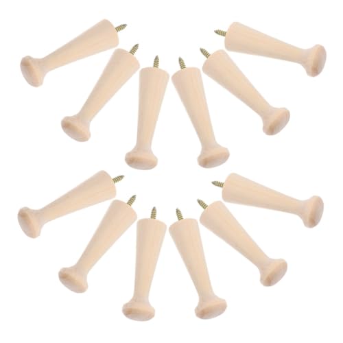 Tofficu 12 Stück Schraubbare Haken für Mäntel Handtücher Taschen Robuste Holzaufhänger für Vielseitige Anwendungen im Innenbereich Tofficu 12 Stück Schraubbare Haken für Mäntel Handtücher Taschen Robuste Holzaufhänger für Vielseitige Anwendungen im Innenbereich von Tofficu