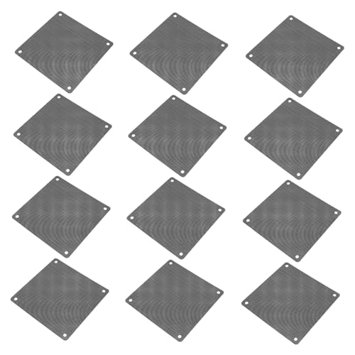 Tofficu 12 Stück Staubnetz Computerlüftergitter Computer-Fan Lüfternetz PVC Schwarz Tofficu 12 Stück Staubnetz Computerlüftergitter Computer-Fan Lüfternetz PVC Schwarz von Tofficu