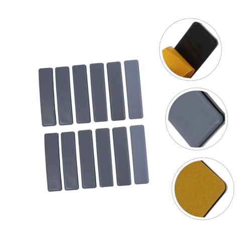 Tofficu 12 Stück Teiliges Möbelgleiter Selbstklebender Anti abrieb bodenschutzmatte rutschfeste Tisch Stuhlbeinschoner für Einfache Möbelverschiebung Transparent von Tofficu