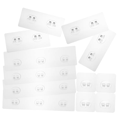 Tofficu 12 Stück Teiliges Transparente Klebehaken Selbstklebend Ohne Bohren Stark Haftend Für Küche Badezimmer Glatte Oberflächen Organisieren Und Aufhängen von Handtüchern Taschen von Tofficu