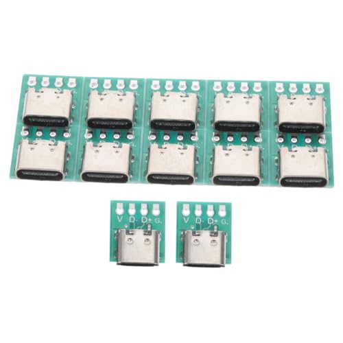Tofficu 12 Stück Teiliges USB C Converter Board DIY PCB für Kabel Langlebiges Interface Einfache Installation Zuverlässige Leistung Schnelle Datenübertragung Kompatibel für Kabelbau und Tofficu 12 Stück Teiliges USB C Converter Board DIY PCB für Kabel Langlebiges Interface Einfache Installation Zuverlässige Leistung Schnelle Datenübertragung Kompatibel für Kabelbau und von Tofficu