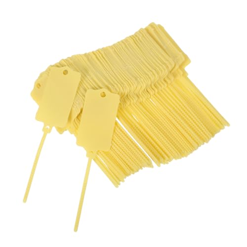 Tofficu 120 Stück Kunststoff Kabelbinder mit Beschreibbaren Markierungsanhängern Selbstsichernde Wasserfeste Kabelkennzeichnung mit Farbigen Etiketten für Versand Lagerung und von Tofficu