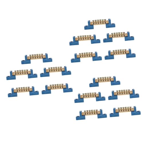 Tofficu 15 Stck. Teiliges Messing Klemmenblock Positionen Sammelschiene für Verteilungsbox Stromverteilung Langlebig und Korrosionsbeständig Einfache Installation Hohe Festigkeit und von Tofficu
