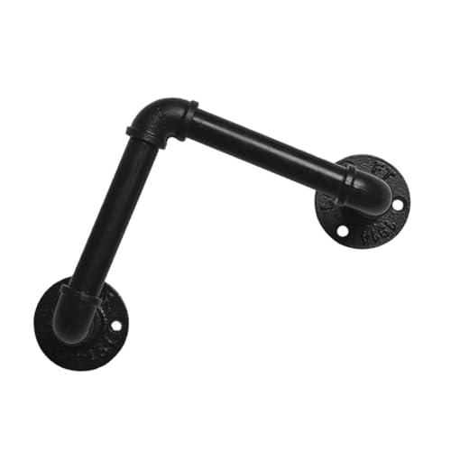 Tofficu Vintage Wandregalhalterung Eisenrohren Stabil Rostfrei für Weinflaschen und Einfache Montage Industrial Style von Tofficu