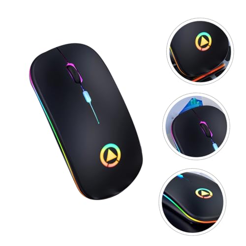 Tofficu 1Stück RGB Atemlicht Wireless Stummschaltung Ergonomisches Design DPI Einstellbare für PC Tablet Wiederaufladbar Langlebig Tofficu 1Stück RGB Atemlicht Wireless Stummschaltung Ergonomisches Design DPI Einstellbare für PC Tablet Wiederaufladbar Langlebig von Tofficu