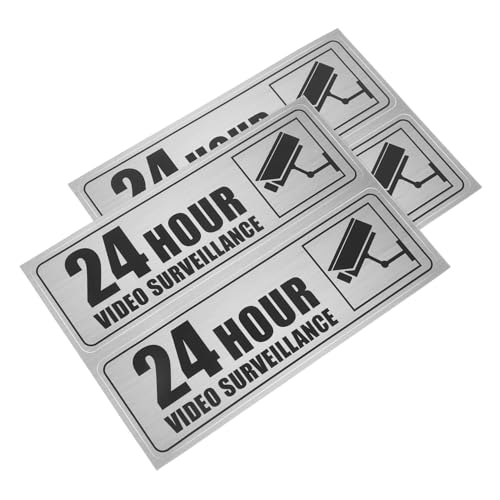 Tofficu 2 Blätter Wasserfester Videoüberwachung Aufkleber Teiliges PVC Selbstklebend für Innen Außen Büro Restaurant Geschäft Warnschild Hinweis Sticker Tofficu 2 Blätter Wasserfester Videoüberwachung Aufkleber Teiliges PVC Selbstklebend für Innen Außen Büro Restaurant Geschäft Warnschild Hinweis Sticker von Tofficu