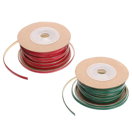 Tofficu 2 Rollen PU Kunstlederband Lang Strapazierfähiges DIY Bastelband für Geschenkverpackungen Schmuckherstellung Haaraccessoires und Festivaldekorationen Rot-grün Tofficu 2 Rollen PU Kunstlederband Lang Strapazierfähiges DIY Bastelband für Geschenkverpackungen Schmuckherstellung Haaraccessoires und Festivaldekorationen Rot-grün von Tofficu