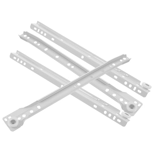 Tofficu 2 Sätze Heavy Duty Tastaturschubladen Auszüge Keyboard Slide Schienen mit Nylonrädern für Schreibtisch Möbel Büro und Zuhause von Tofficu