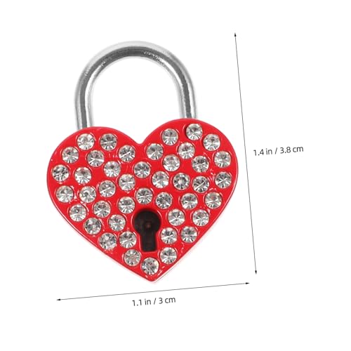 Tofficu 2 Sätze Herzförmiges Vorhängeschloss Schloss mit Schlüssel Goldfarbenes Liebesschloss mit Strass Langlebiges Schloss für Koffer Gepäck Schrank Romantisches Geschenk Tofficu 2 Sätze Herzförmiges Vorhängeschloss Schloss mit Schlüssel Goldfarbenes Liebesschloss mit Strass Langlebiges Schloss für Koffer Gepäck Schrank Romantisches Geschenk von Tofficu