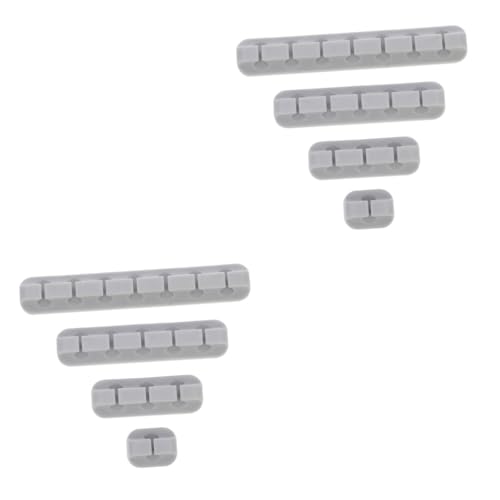 Tofficu 2 Sätze Kabelorganisatoren Selbstklebende Kabelhalter Für Schreibtisch Und Büro Für Usb Kabel Audiokabel Und Ladekabel Robuste Konstruktion Installieren 4 Stück * 2 von Tofficu