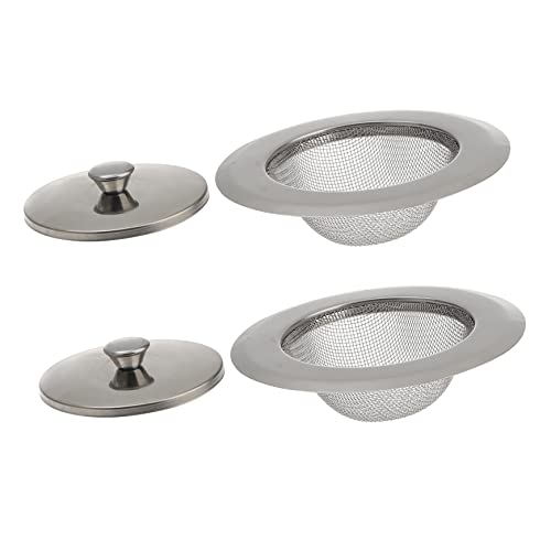 Tofficu 2 Sätze Küchenfilter Waschbeckenabdeckung Ablauf Abfluss Küchenspüle Sieb Stecker Spülensieb Ablaufsieb für Küchenspüle Spülsieb aus Metall Rostfreier Stahl Silver Tofficu 2 Sätze Küchenfilter Waschbeckenabdeckung Ablauf Abfluss Küchenspüle Sieb Stecker Spülensieb Ablaufsieb für Küchenspüle Spülsieb aus Metall Rostfreier Stahl Silver von Tofficu
