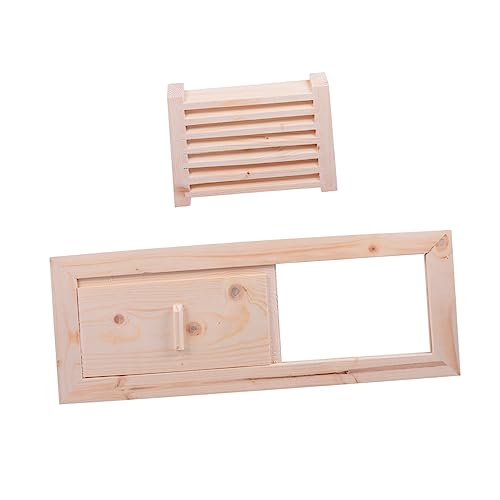 Tofficu 2 Sätze Sauna Lüftungsgitter Hochwertigem Holz Hitzebeständig und Feuchtigkeitsresistent mit Verstellbaren Lamellen Langlebig für Sauna und Dampfbadräume Teiliges Belüftungsset für Tofficu 2 Sätze Sauna Lüftungsgitter Hochwertigem Holz Hitzebeständig und Feuchtigkeitsresistent mit Verstellbaren Lamellen Langlebig für Sauna und Dampfbadräume Teiliges Belüftungsset für von Tofficu