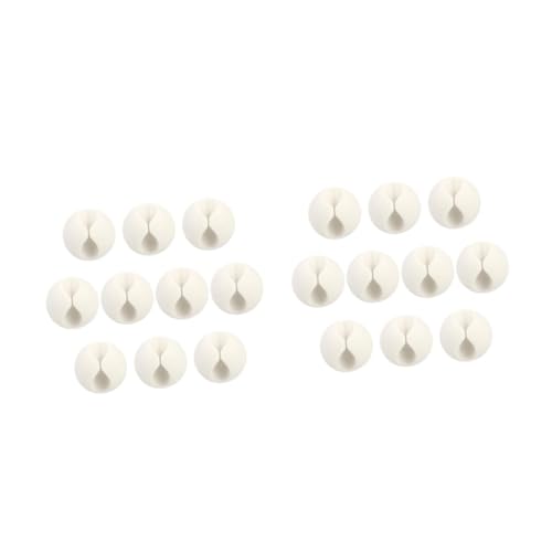 Tofficu 2 Sätze Selbstklebende Kabelclips Vielseitige Kabelhalter Für Schreibtisch Büro Und Zuhause Zur Kabelorganisation Und Sicherung Langlebig Und Flexibel 10 Stück * 2 von Tofficu