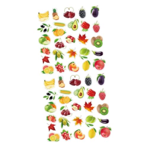 Tofficu 2 Sätze Wasserdichte Obst Und Gemüseaufkleber Für Notizbücher Koffer Und Laptops Bunte Wiederverwendbare Vinyl Sticker Mit Verschiedenen Mustern Für Kreative Projekte 100 Stück * 2 Tofficu 2 Sätze Wasserdichte Obst Und Gemüseaufkleber Für Notizbücher Koffer Und Laptops Bunte Wiederverwendbare Vinyl Sticker Mit Verschiedenen Mustern Für Kreative Projekte 100 Stück * 2 von Tofficu