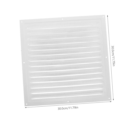 Tofficu 2 Stück Aluminium Lüftungsgitter für Außenwand Wetterfestes Abluftgitter mit Optimaler Belüftung Einfache Montage Langlebiges Metall für Effiziente Luftzirkulation von Tofficu