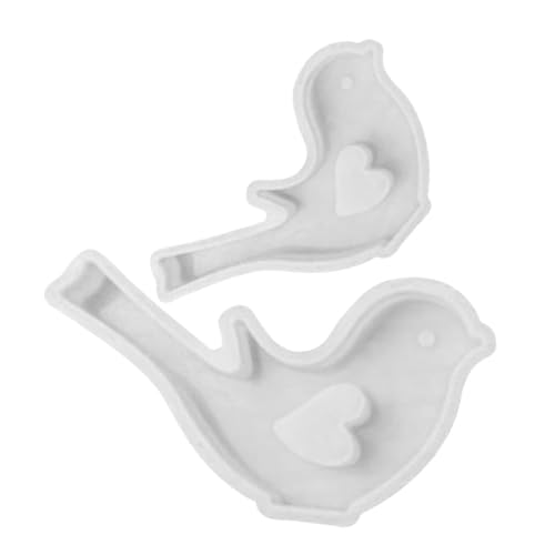 Tofficu 2 Stück Diy Silikon Vogel Form Teilig Flexibles Backwerkzeug für Haushalt für Lebensnahe Figuren Einfache Handhabung für Hobby und Profis zum Gießen von Schokolade und Keksen von Tofficu