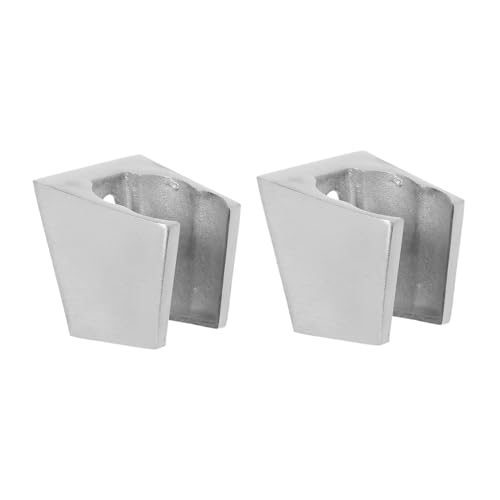 Tofficu 2 Stück Duschhalterung Universeller Duschkopfhalter Wandhalterung für Handbrause Handbrausehalterung Duschsprühhalter Wandmontierter Duschständer Duschzubehör Edelstahl 304 Silber von Tofficu