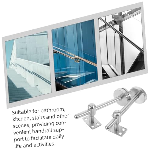 Tofficu 2 Stück Edelstahl Handlaufhalter Verstellbar Verlängert Robust Treppengeländer Wandmontage für Innenräume Vielseitige Stützhalterung mit Anpassbarer für Badezimmer Küche Treppen Tofficu 2 Stück Edelstahl Handlaufhalter Verstellbar Verlängert Robust Treppengeländer Wandmontage für Innenräume Vielseitige Stützhalterung mit Anpassbarer für Badezimmer Küche Treppen von Tofficu