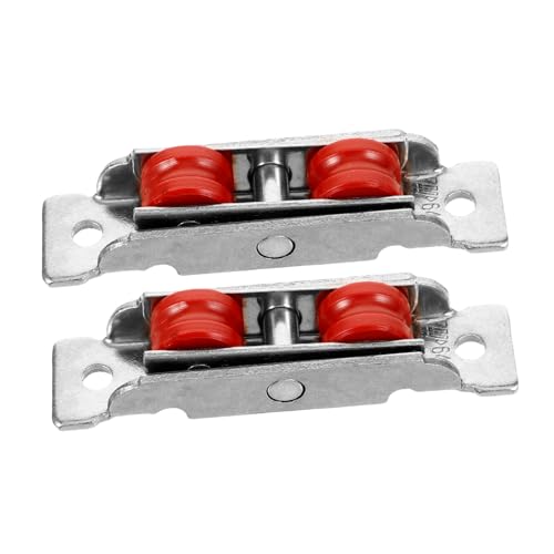 Tofficu 2 Stück Edelstahl Schiebetürrolle mit Nylonlager Leise Laufrad Langlebig für Schiebetüren Fenster Türen Stabil und Verschleißfest Geeignet für Innenbereich von Tofficu